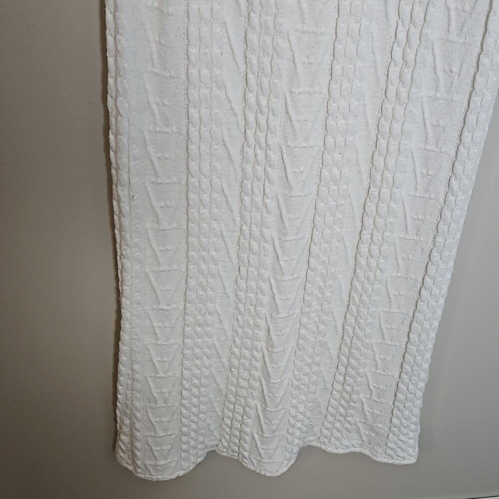 Zara Cable Knit Jacquard Sweater Dress Sz Medium - Picture 6 of 13